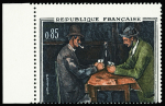 N°1321 Cézanne, variété piquage à cheval sans la légende,