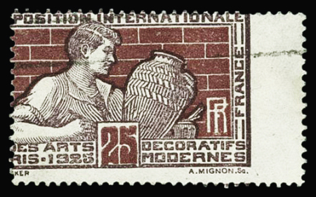 N°212 superbe piquage à cheval, oblitéré, TTB. Signé