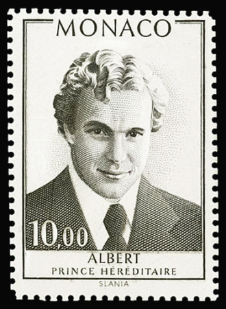 N°1189 Prince Albert, épreuve en marron, dentelée,