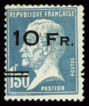 N°4a 10f sur 1f50 Pasteur, Paquebot ILE DE FRANCE,