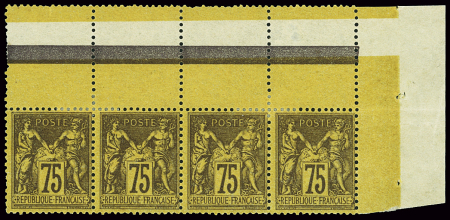 Petit groupe de SAGE dont blocs de 4 en neuf des n°80