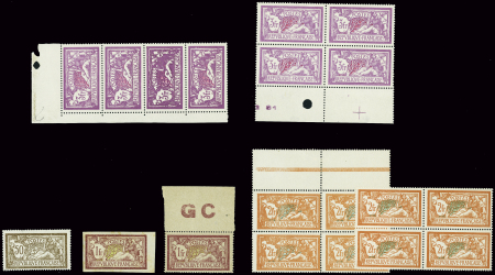 Merson : joli lot de timbres neufs dont variétés piquages