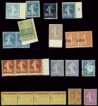 SEMEUSE : joli lot de variétés dont non-dentelé, anneau-lune,