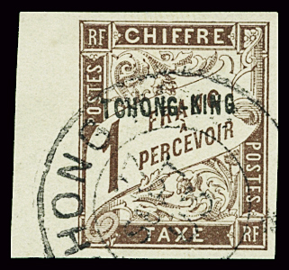 TAXE N°4 à 6 40c noir, 60c noir, 1f marron BdF, obl.,