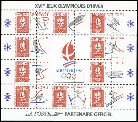 N°14 JO Albertville 1992, variété piquage à cheval,