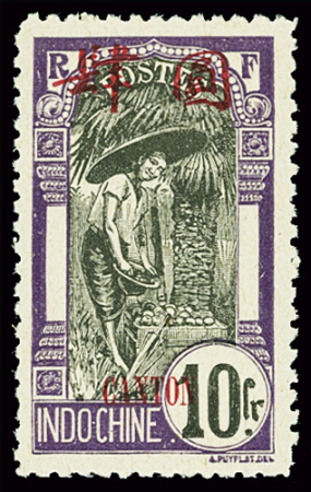 N°64a 2f vert +n°66a 10f violet, variété dentelure