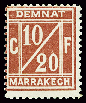 N°1 10/20c. lie-de-vin, neuf *, TB. Signé Calves