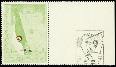 N°363A +9 sur 1f vert et rouge, BdF, neuf **, TB