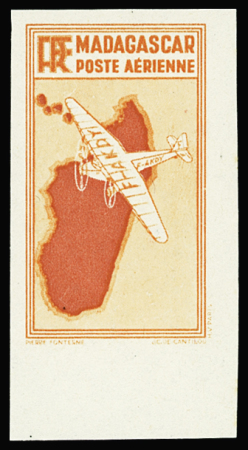 POSTE AERIENNE N°4b 1f75 orange, ND, CdF, neuf **,