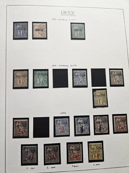 1862-2002, Collection de COLONIES FRANCAISES en 8 albums,