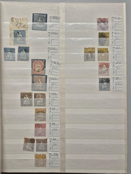 1850-2000, Mostly used selection in 15 stockbooks and