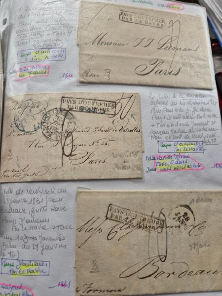 1797-1982, Collection de lettres en 14 albums dont