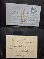 1810-2000, Lot mixte de lettres et timbres, à noter