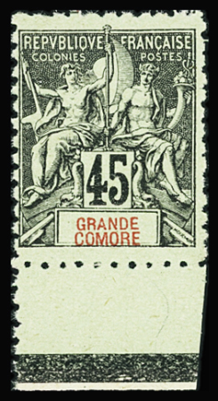 N°18a 45c. noir sur vert, variété dentelé 11, BdF,