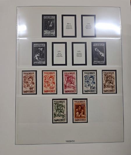 1929-2014, Lot de 6 albums neufs */** dont : SAAR (1929-1957)