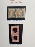 1870-1872, lot de 24 coussinets en paire type Cérès 