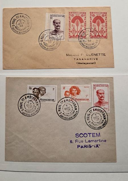 1955-2019 Collection en 4 albums des TAAF neufs */**