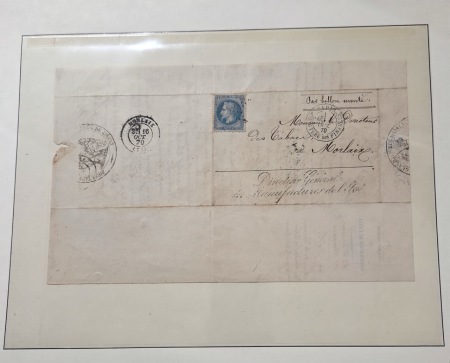 1870-1871, Lot de 8 ballons montés dont gazette des