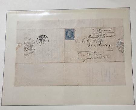 1870-1871, Lot de 8 ballons montés dont gazette des