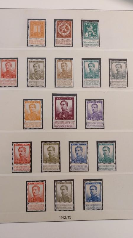 1912-2010 + 2017, Collection à compléter de Belgique
