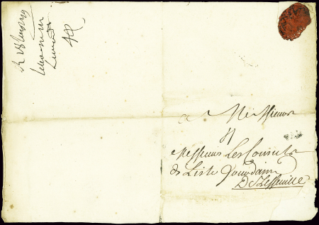 Juin 1719. Lettre adressée aux consuls de l'Isle Jourdain