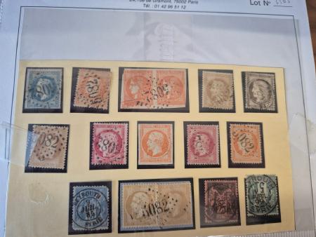 1854-1901, Bureaux français à l'étranger : oblitérations