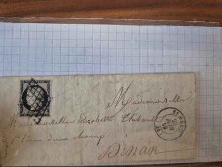 1849-1905, lot de 18 lettres sur plaquettes, période