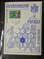 1912-2000, Never hinged collection of Liechtenstein