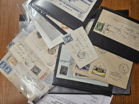 1849-1918, Sympathique lot de timbres et lettres, à
