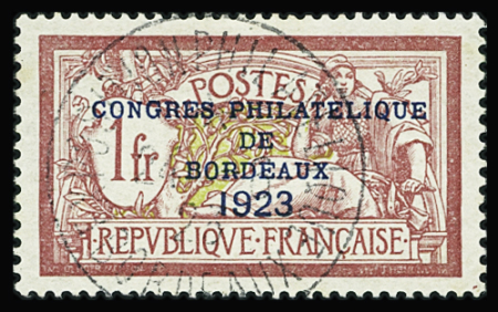 N°182 Congrès Philatélique de Bordeaux, bien centré