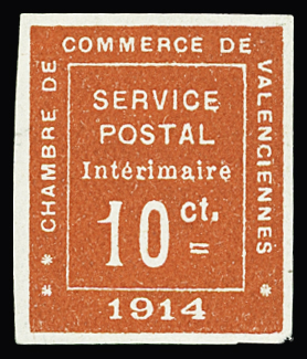 N°1a 10c vermillon non dentelé, neuf ** avec gomme