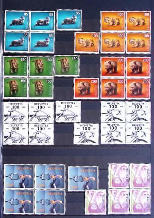 1974-2024, Ensemble de timbres neufs en douze classeurs,