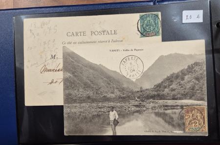 1887-1968, Joli ensemble de lettres de TAHITI / Océanie