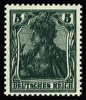 N°85 M DD neuf *. Rare double impression charnière