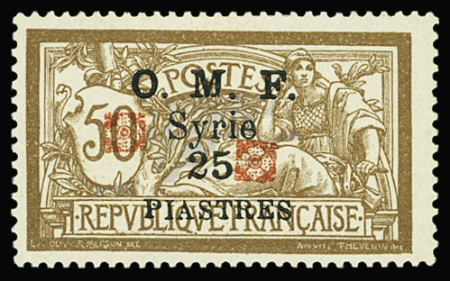 N°54C, double fleuron rouge, neuf *, TB. Signé Scheller