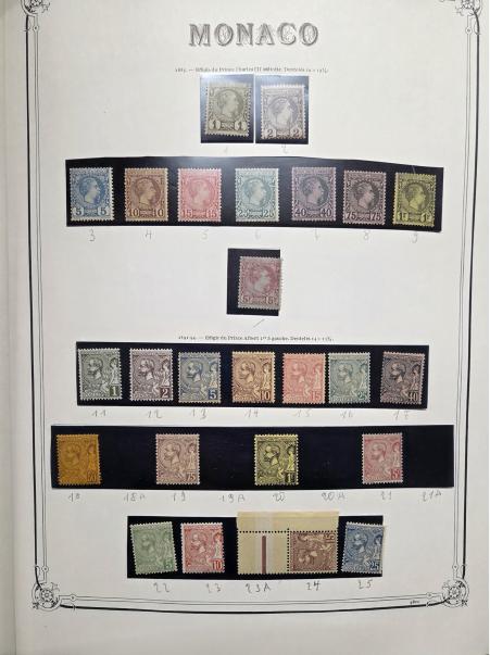 1885-1985, Collection de MONACO en 1 album, en neuf,