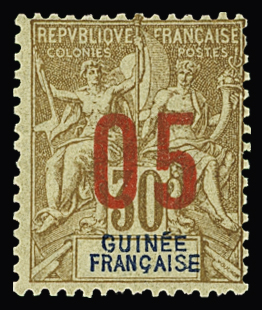 N°52A 05 sur 30 c., chiffres espacés, neuf **, TTB.