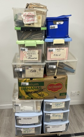 1860-1960ca, Large quantities of 1000 of cards and covers