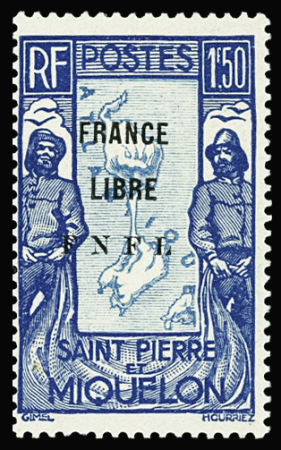 N°288 1f50 bleu et bleu-pâle, neuf *, TB. Signé Scheller