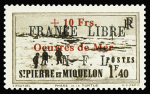 N°311A et 311B surchargés Œuvres de Mer, neufs **,