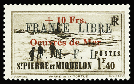 N°311A et 311B surchargés Œuvres de Mer, neufs **,