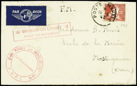 Algérie n°173 obl CAD "Poste navale" (1943) sur le
