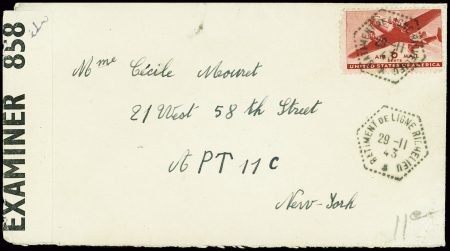 USA PA n°26, non surchargé obl CAD "Batiment de li