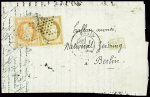 N°31 + 36 obl étoile muette + CAD "Paris (60)" (1 