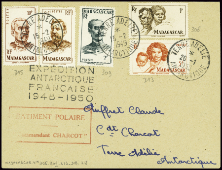 Madagascar n°309 + 315, 2 pièces + 306 + 309 obl T