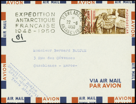 TAAF PA n°1 obl Terre Adélie (22.6.1950 Midwinter)