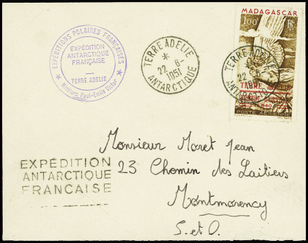 TAAF PA n°1 obl Terre Adélie (22.6.1951 - Midwinte