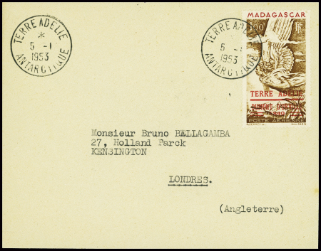 TAAF PA n°1 obl CAD "Terre Adélie antarctique" (5.