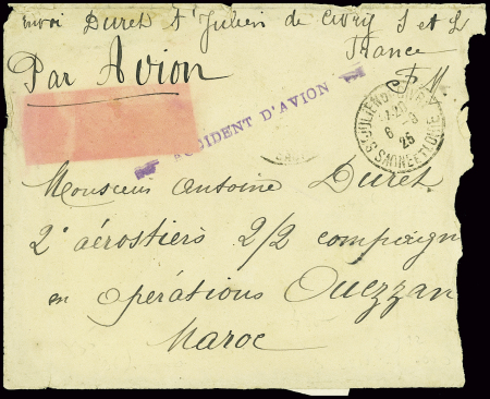 Lettre en franchise de St Julien de Civry Saône et