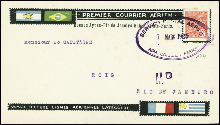 Brésil n°174 obl CAD ovale de Pernambouc (7 mars 1